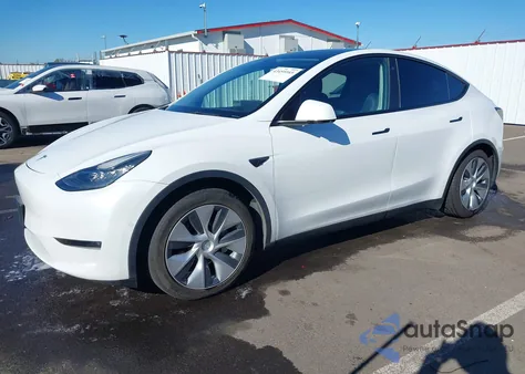 2022 Tesla Model Y Long Range Dual Motor All-Wheel Drive из США, поврежденный, VIN 7SAYGAEE0NF493375
